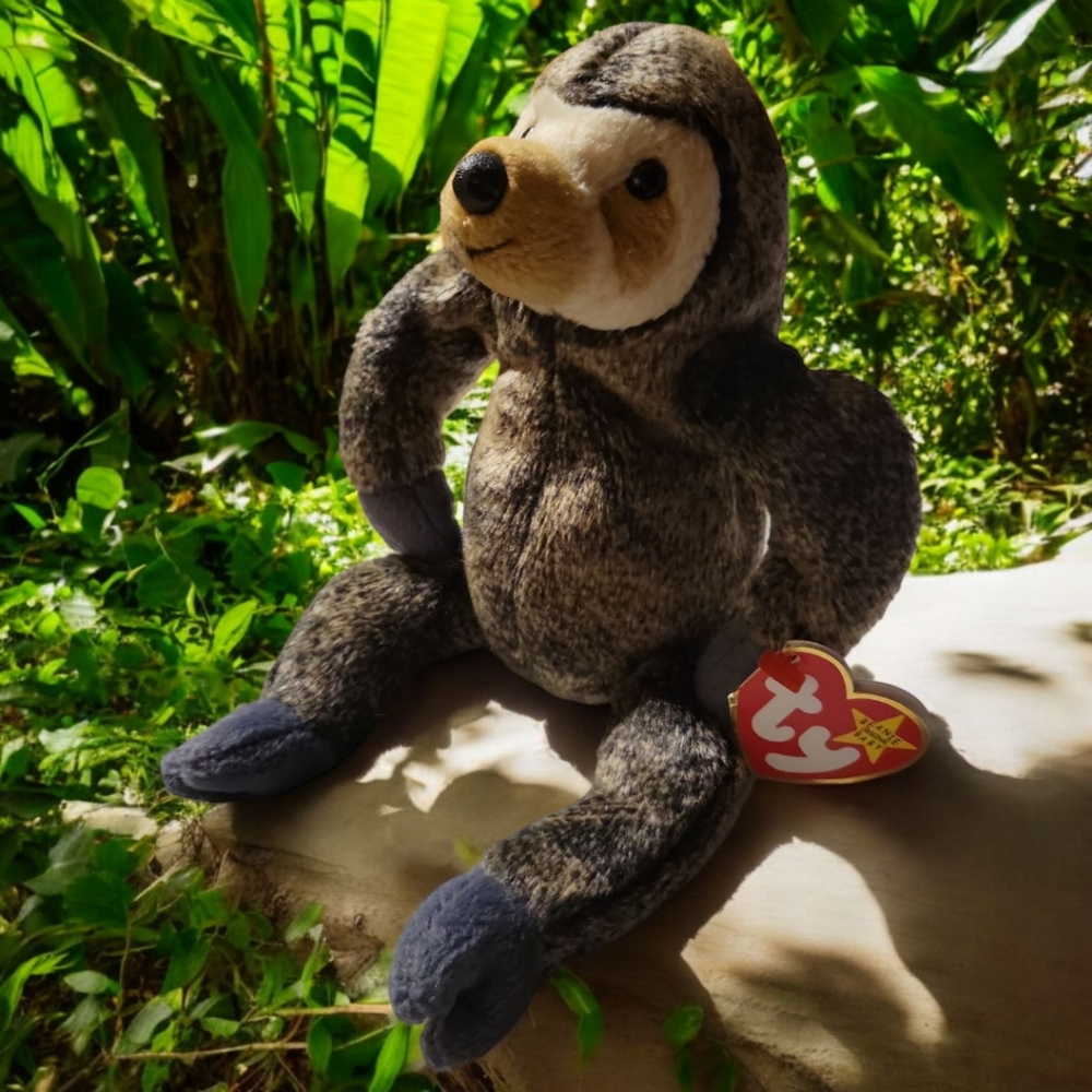 Vtg 99 Ty Beanie Baby Slowpoke Sloth Retired Collectible Plush Toy RARE